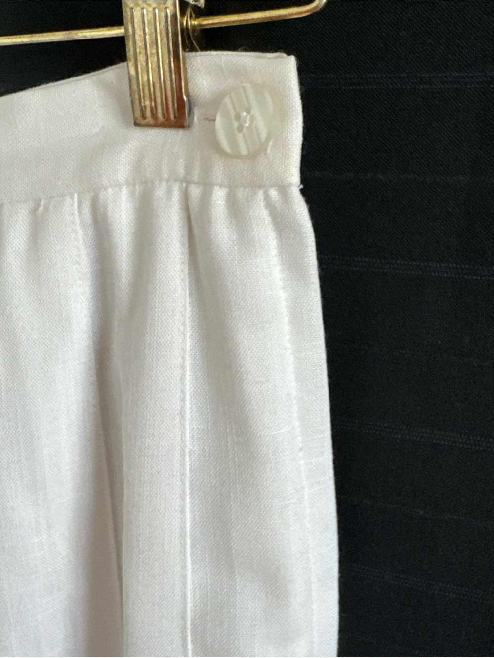 Vintage Suburbans White Pleated Midi Skirt 10 Cottagecore Modest Old Money - Picture 5 of 13